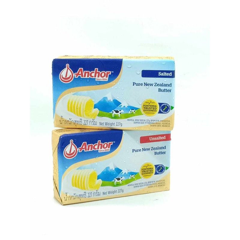 

ANCHOR BUTTER SALTED ANCHOR BUTTER UNSALTED 227GR