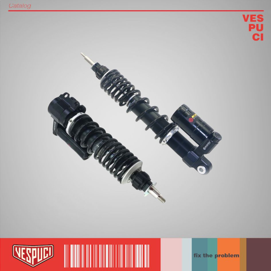 Shockbreaker Scarlet Tabung Depan & Belakang Vespa Sprint iGet ABS Primavera 3V iGet ABS