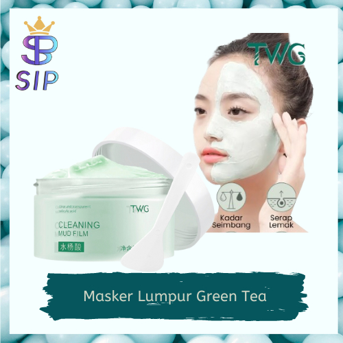 TWG Salicylic Acid Whitening Clay Mask Blackhead Removal Masker Wajah