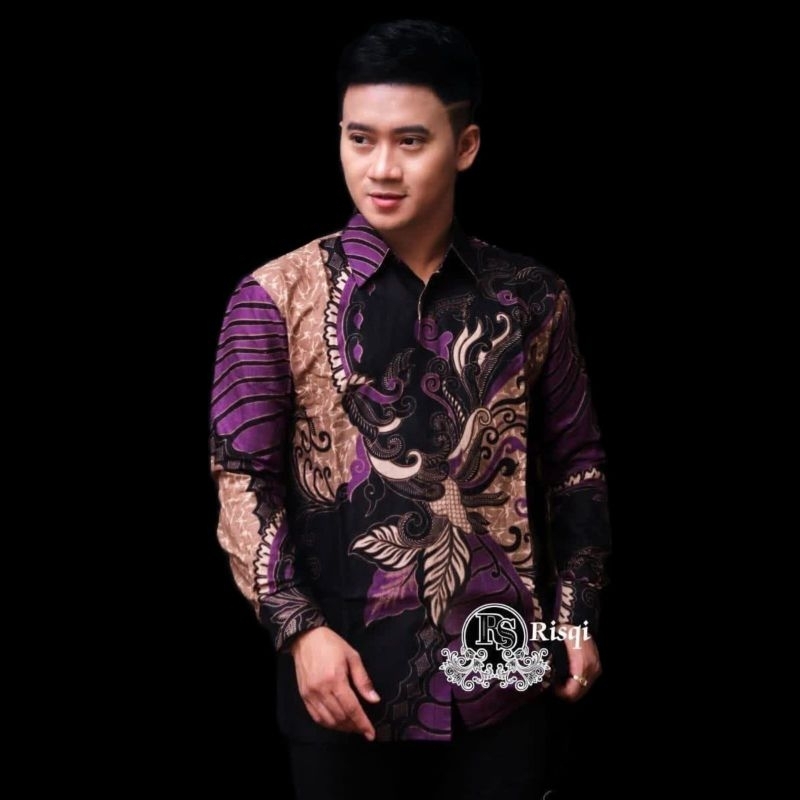 Kemeja batik pria lengan panjang reguler | Batik pria lengan panjang premium