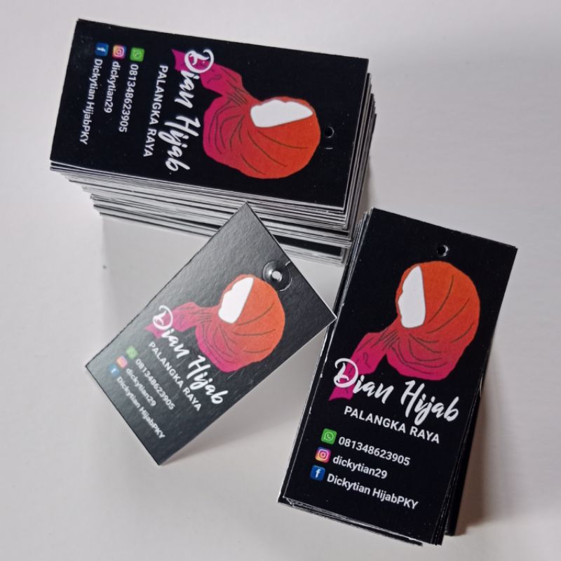 

Hangtag Hijab Hangtag Custom Hangtag Baju Hangstag