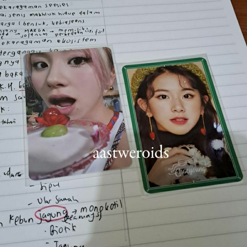 [CO PACK 3K] photocard chaeyoung taste of love ver a pair chae merry & happy wts pc album chaeng twi