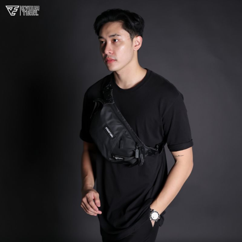 Evourtura waistbag premium tas pinggang premium pria tas selempang tas punggung tas bahu punggung pria [ THOR ]