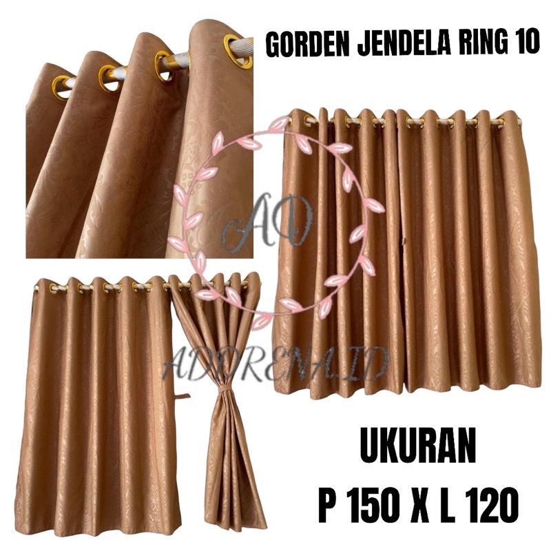 GORDEN JENDELA KAMAR TINGGI 150 SMOKRING POLOS MINIMALIS - KORDEN JENDELA KAMAR TAMU - HORDEN KAMAR PENDEK MINIMALIS TERMURAH