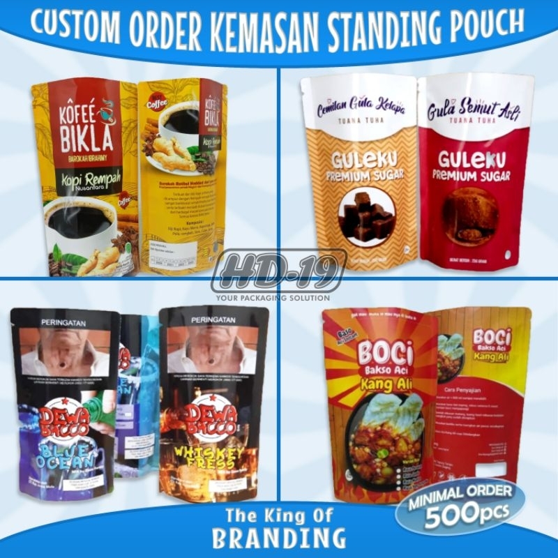 Kemasan Standing Pouch Custom Order