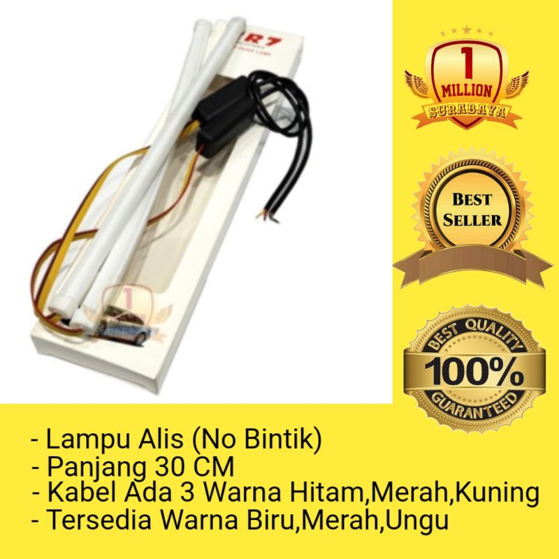 [COD] Lampu Alis Running DRL Neon 30CM Model Bulat No Bintik