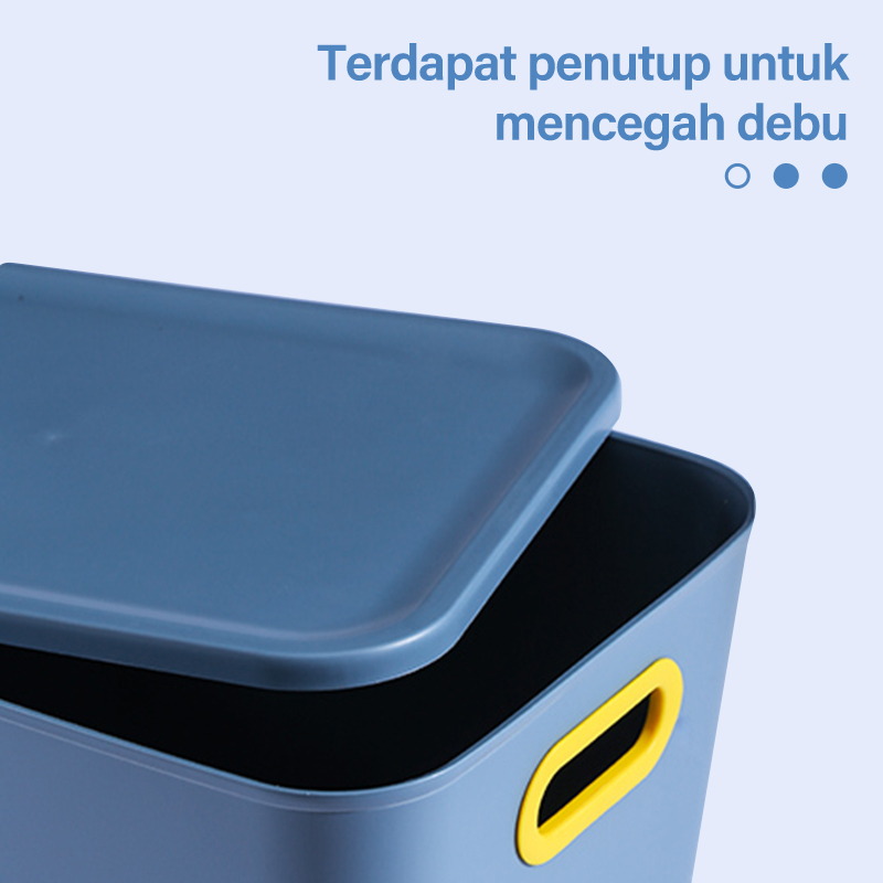 Letyeah &amp; Kaizenliving Keranjang Penyimpanan segel dengan tutup/Plastik Storage Box baju Organizer Container mainan anak