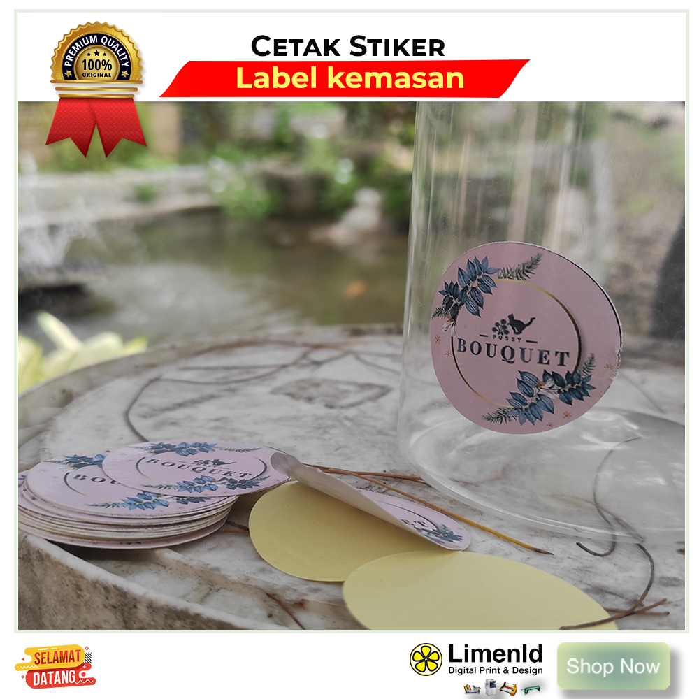 

CETAK STIKER A4 LABEL BULAT KOTAK KOSTUM LABEL NAMA LABEL MAKANAN TOPLES KEMASAN BOTOL MINUMAN CUSTOM