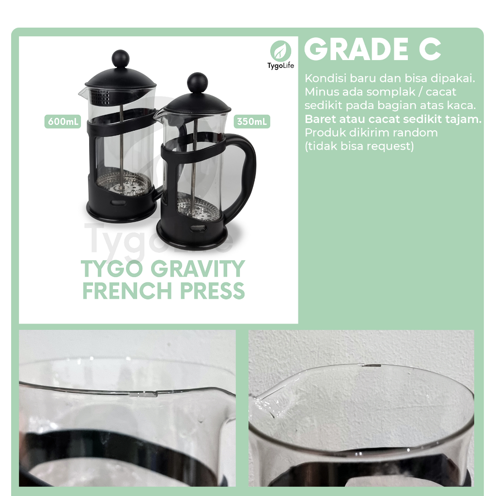 CUCI GUDANG PRODUK GRADE-B ALAT KOPI FRENCH PRESS / MOKAPOT / ELECTRIC GRINDER / COLD BREW BOTTLE / SHARDOR