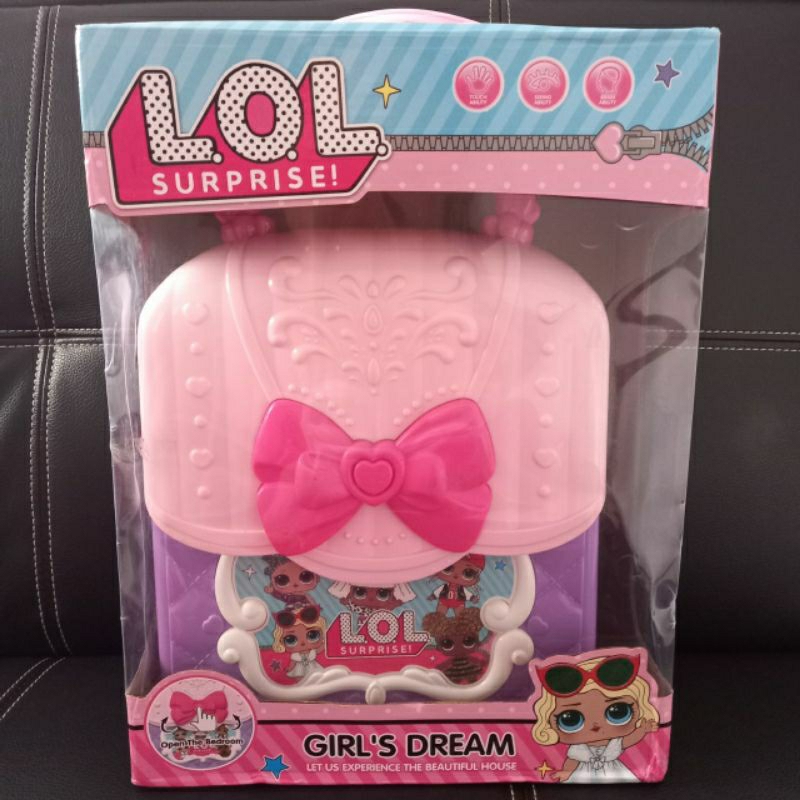 Mainan LOL Surprise Girls Dream / Mainan Rumah Bonek LOL dengan Tas Penyimpanan