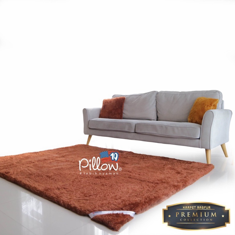 Karpet bulu rasfur pillow109 160x100cm tidak mudah rontok dan tebal
