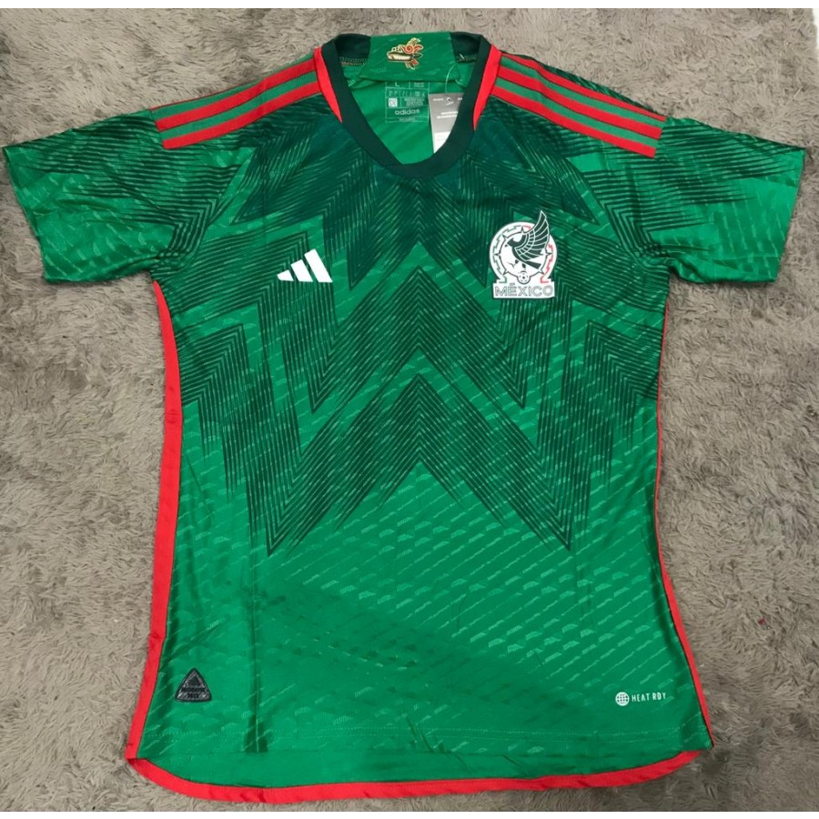 Jersey bola mexico home player issue 2022 - 2023 grade ori import