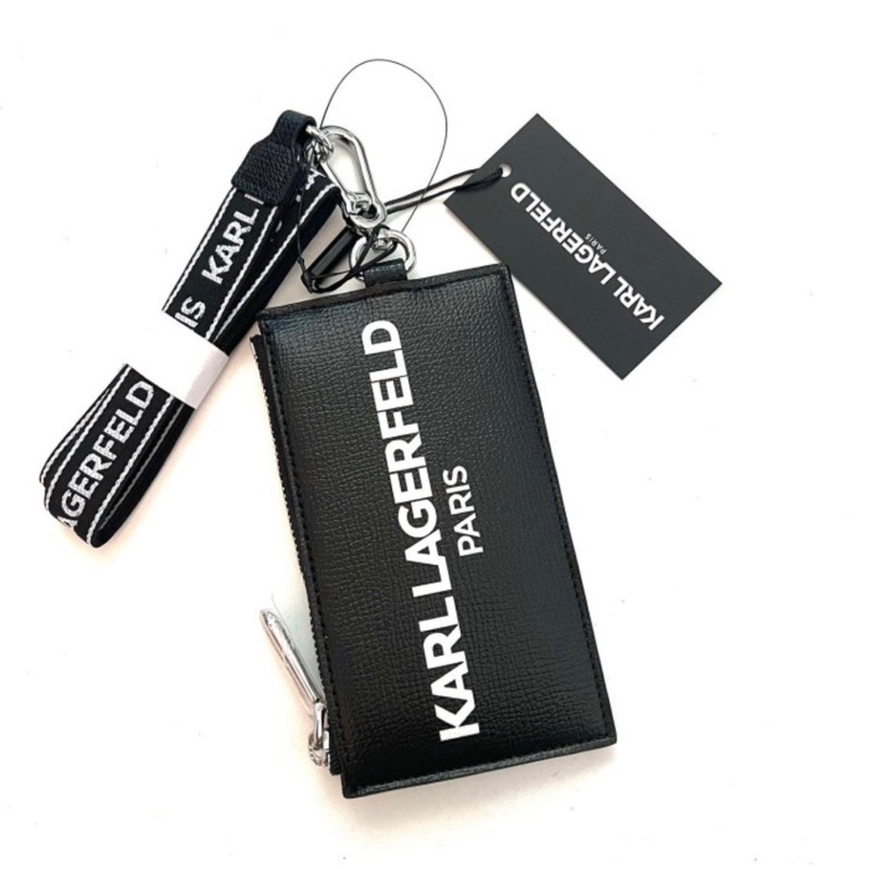 

Karl Lagerfeld Card Holder On Lanyard Black (New With Tag)