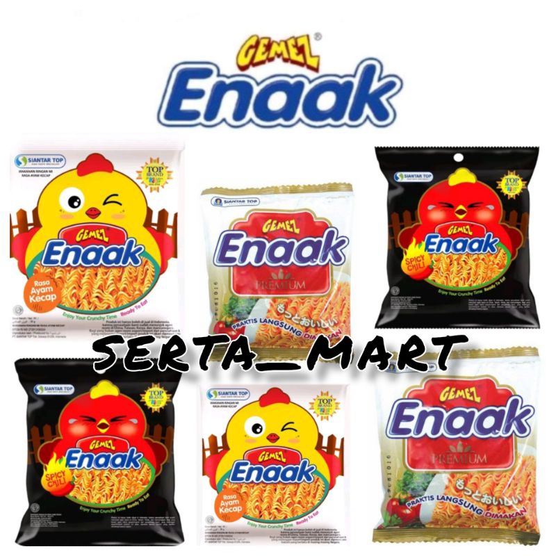 

Mie Gemez Enaak - Snack Mi Kering Premium 22gr / Spicy 3x26gr