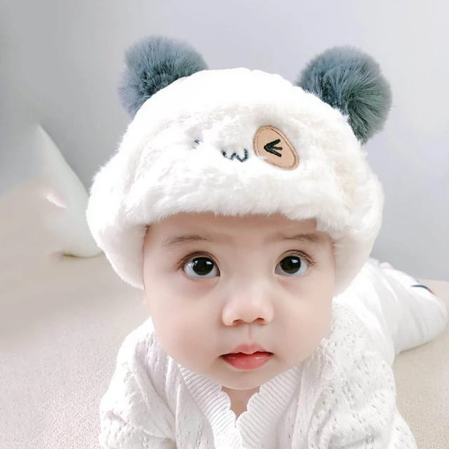 Topi Anak Bayi Kupluk Salju Balita Musim Dingin Fashion Perempuan Korea Lucu Model Penutup Telinga Terbaru J2