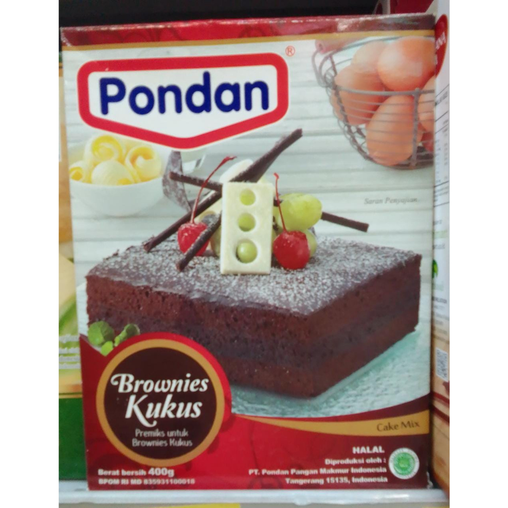 

PONDAN BROWNIES KUKUS BROWNIS CAKE MIX 400 GRAM