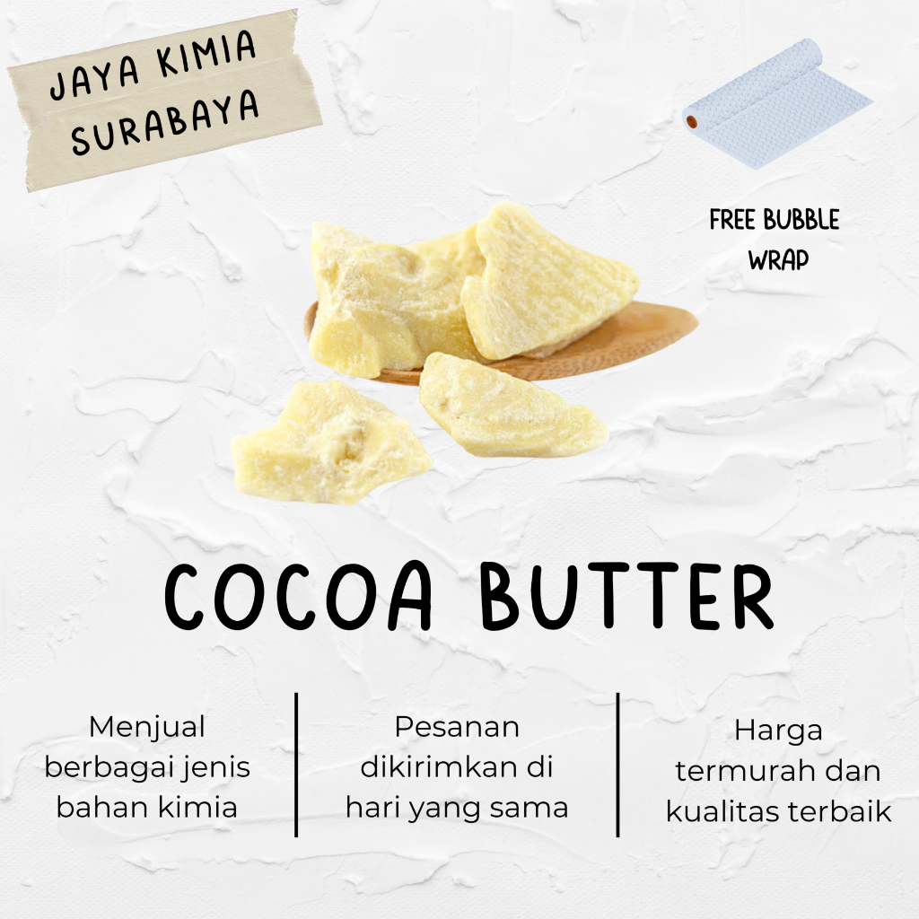 

Cocoa Butter Food Grade Lemak Kakao Mentega Coklat 100 gr