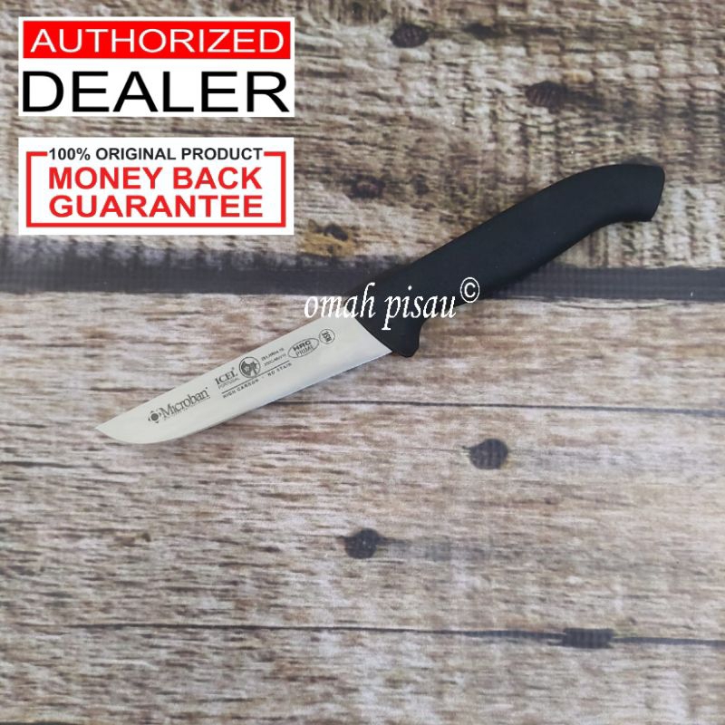 Pisau sembelih unggas butcher knife Icel 10 cm BLACK 281.HR04.10 made in portugal