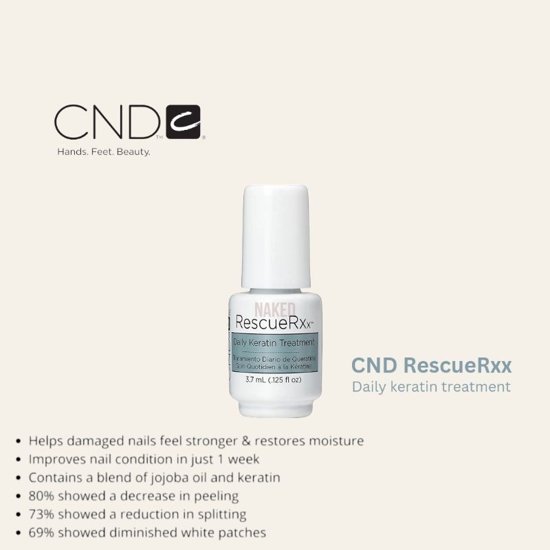 CND Rescuerxx keratin treatment penguat kuku / vitamin kuku nail art