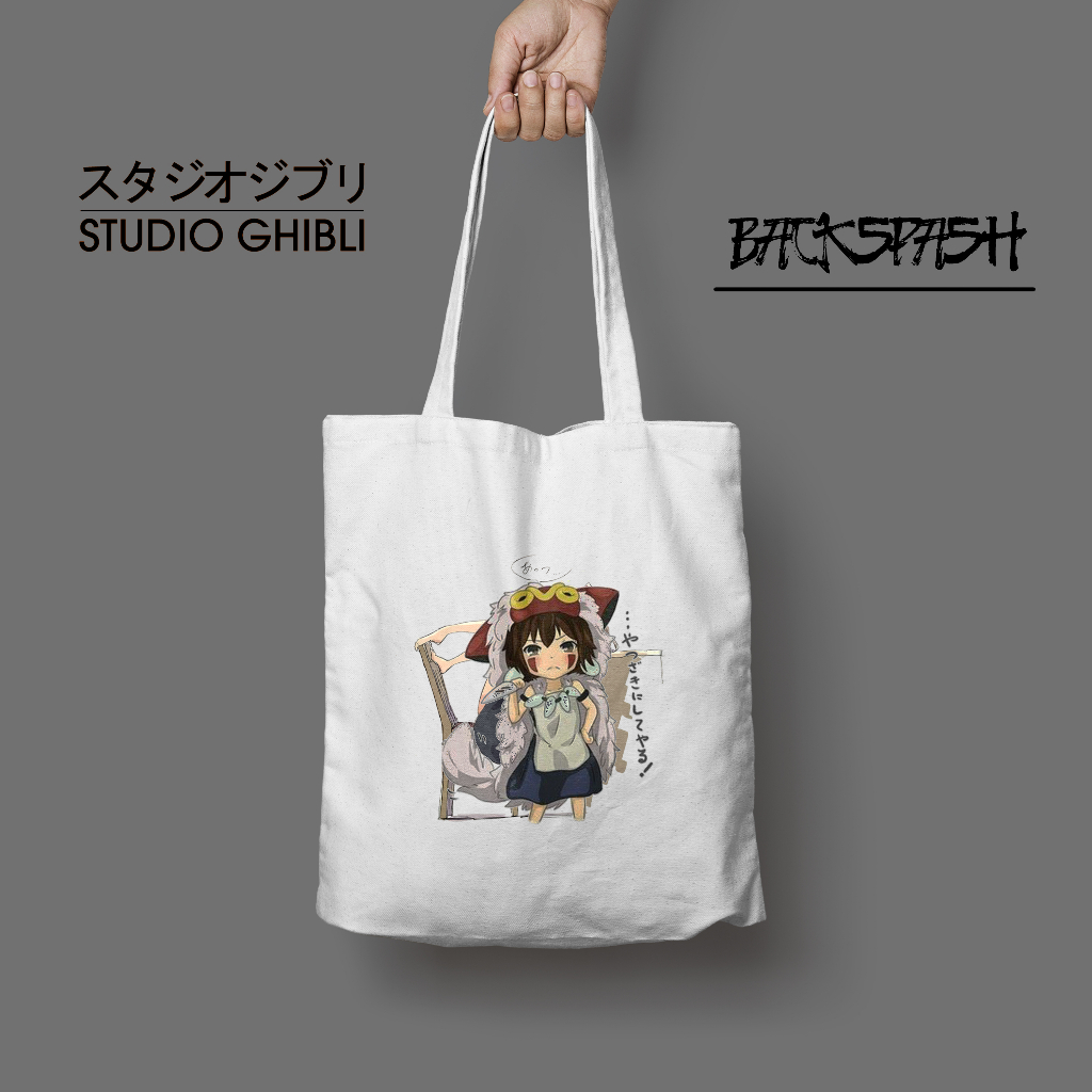 Totebag Tas Anime Studio Ghibli Lucu Spirited Away totoro kiki Pria Wanita