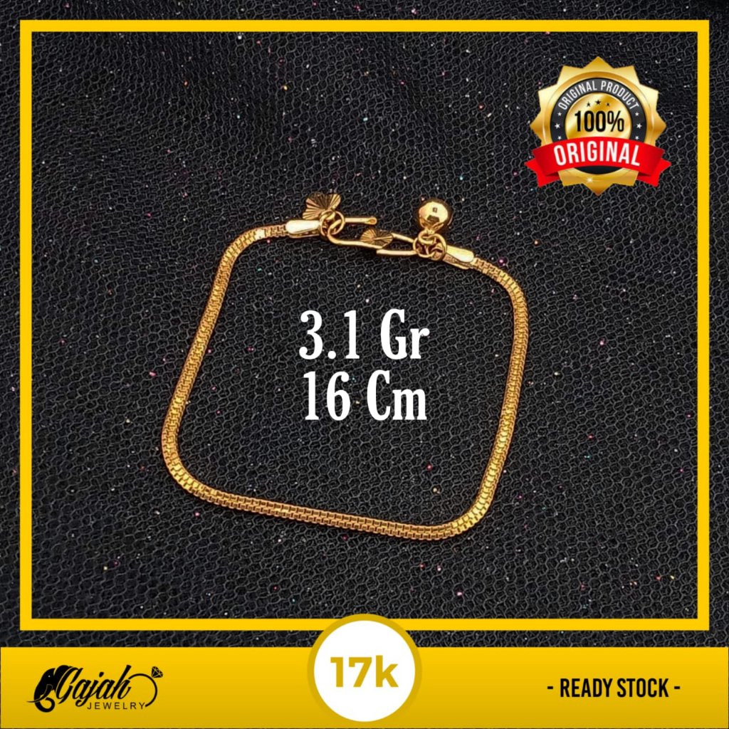 Gelang Emas 17K - 3.1 Gr Kadar 750 - 4809