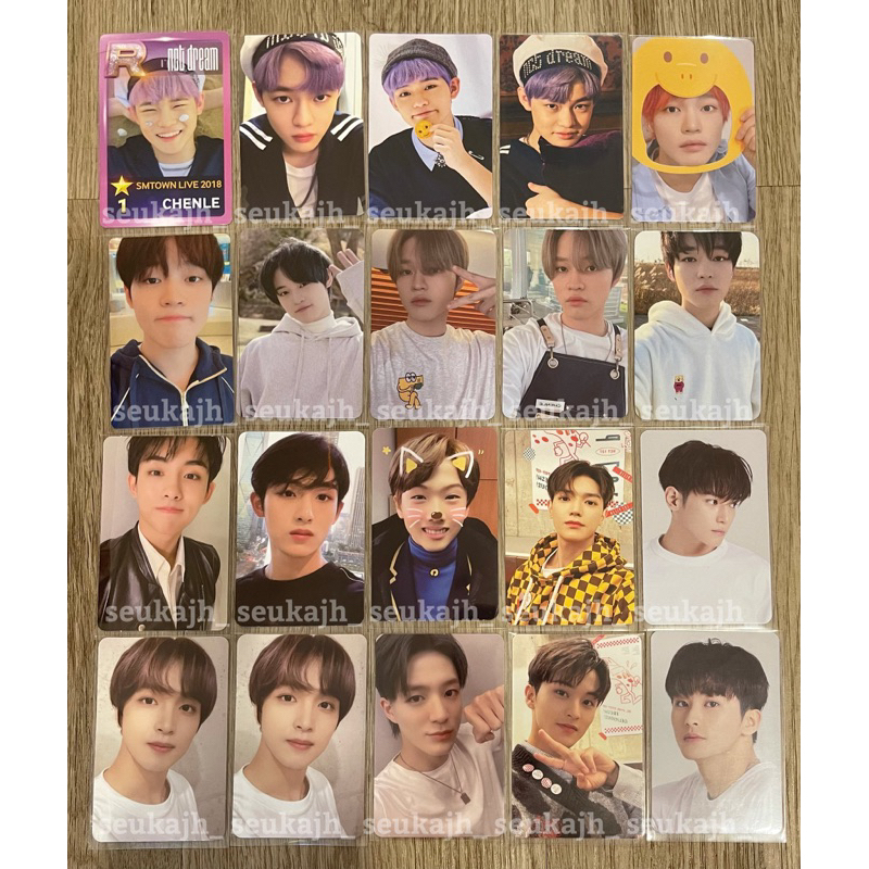 [BOOKED] NCT Photocard Chenle R Card SMTOWN Live 2018 Flipbook Terong We Young Sticker Pinkfong Dino