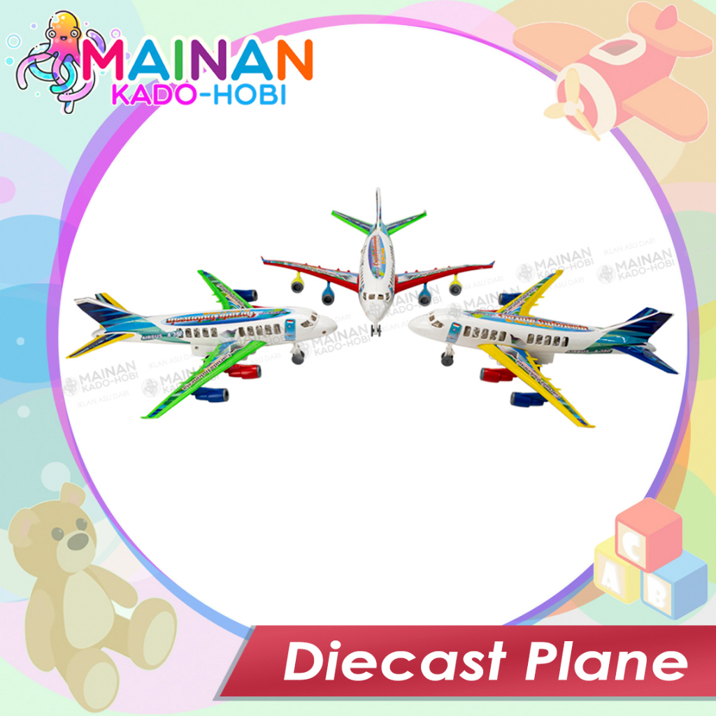 HADIAH ULANG TAHUN MAINAN ANAK LAKI MINIATUR DIECAST PLANE PESAWAT TERBANG