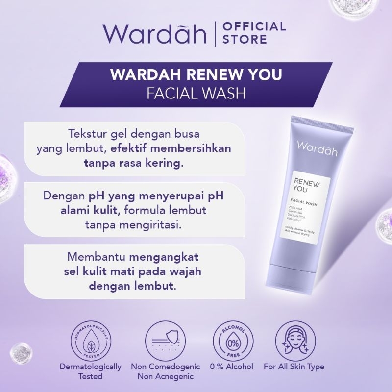 Wardah Facial Wash 100 ml | sabun cuci muka salsa | Sabun cuci muka mencerahkan