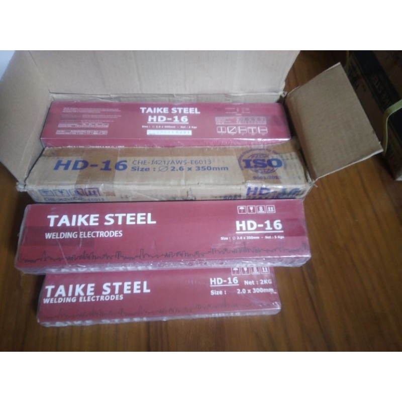KAWAT LAS LISTRIK TAIKE STEEL / KAWAT LAS 2,6mm x 330mm KEMASAN 5KG