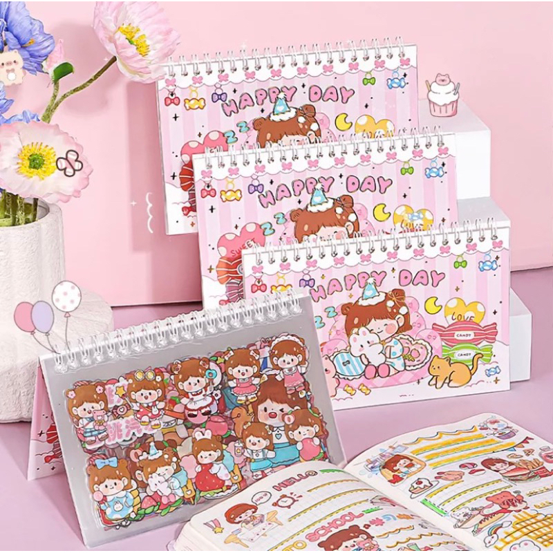 

Delunashop DL708S ALBUM STICKER BOOK JUMBO/ STIKER ALBUM ISI 15 LEMBAR STIKER/ stiker lucu cute imut,momo stiker/ BUKU STIKER