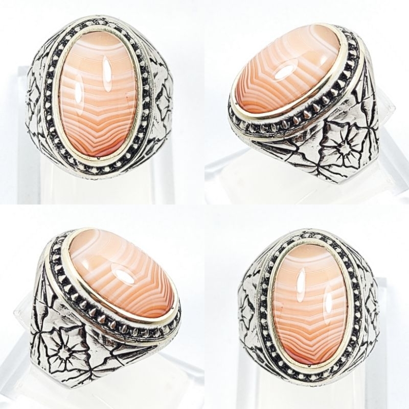 BATU CINCIN JUNJUNG DERAJAT NATURAL PICTURE AGATE KODE 02518