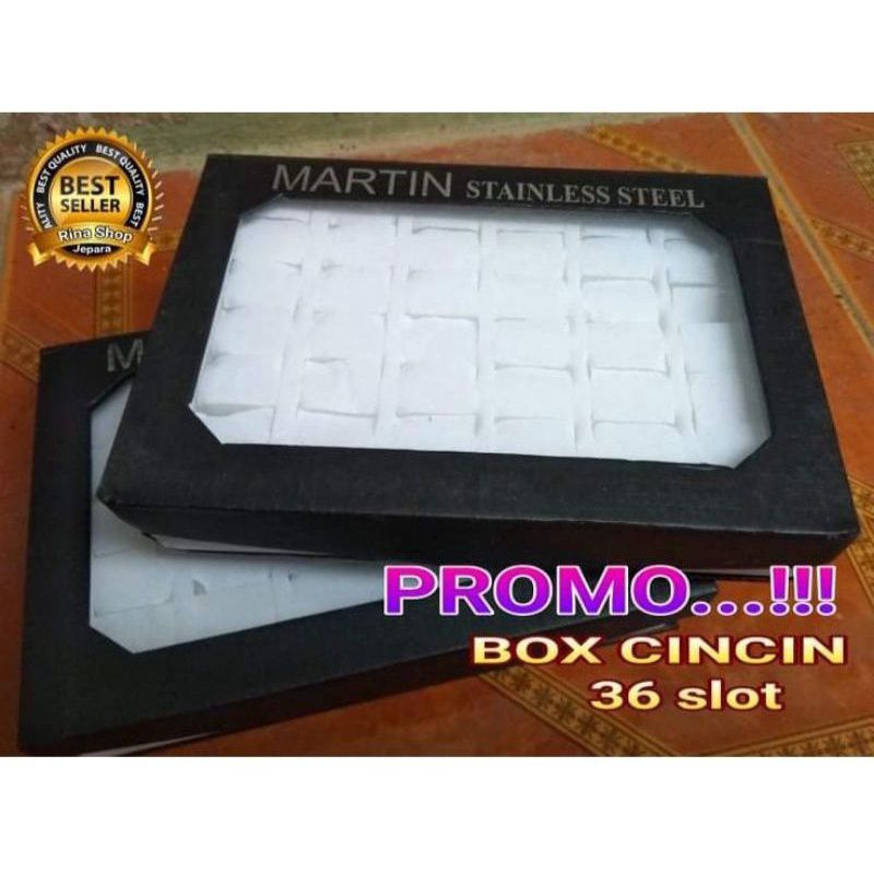 display kotak cincin batu akik dan permata kotak perhiasan