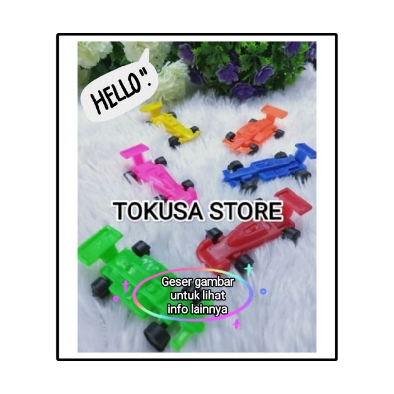 MAINAN MOBIL FORMULA MINI  (HARGA /1PCS) Mainan anak/mainan grosir/aksesoris grosir/souvernir grosir