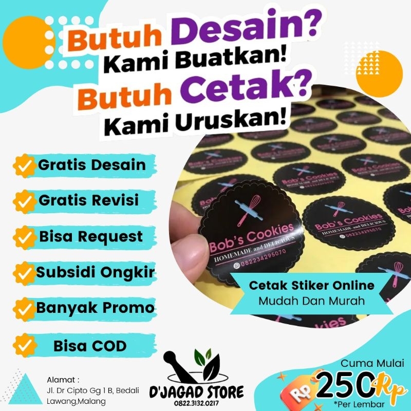 

Kiss Cutt / Stiker Kemasan / Label Kemasan / Logo Kemasan / Desain Logo Murah