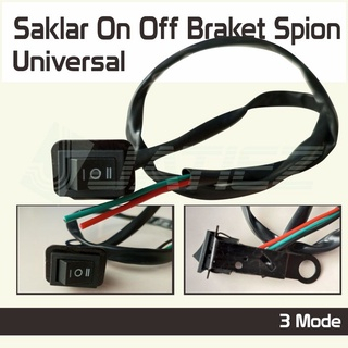 Saklar Lampu Switch On Off Plus Breket Spion Saklar 2 Mode Braket Spion Saklar 3 Mode Motor