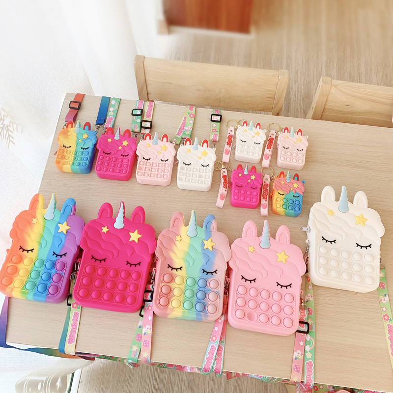 [Ready]TAS POP IT ANAK PREMIUM/ TAS SELEMPANG ANAK UNICORN/ TAS ANAK POP IT TIKTOK MURAH