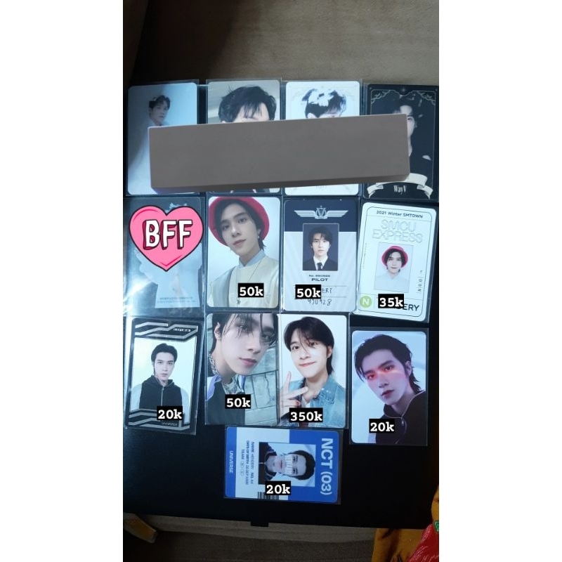 hendery konsep trading card universe, hendery id card universe