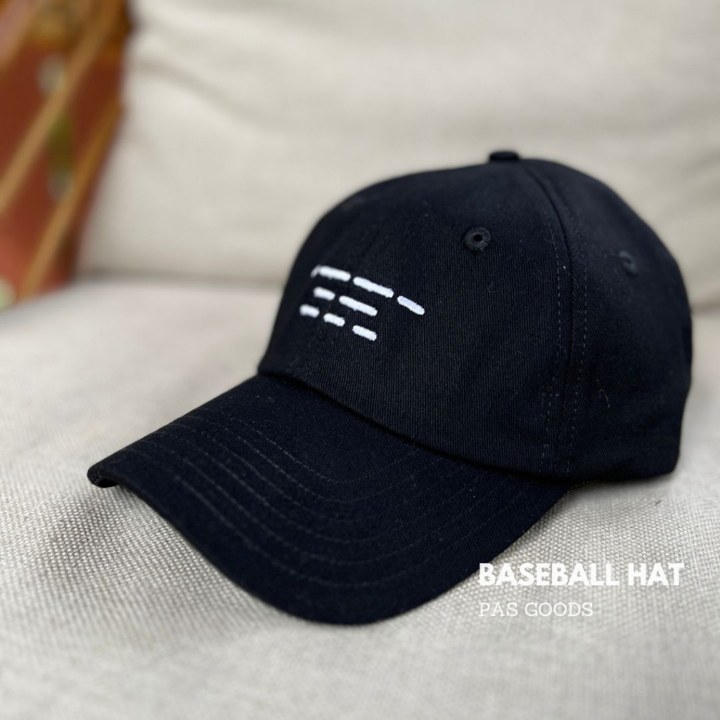 P.A.S Baseball Hat/Cap Topi Baseball Hitam Logo