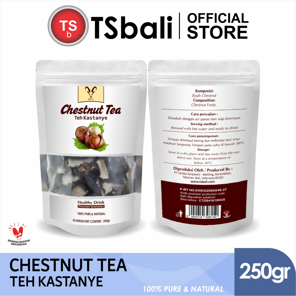 

IBEX Chestnut Tea Minuman Herbal Teh Kastanye Pure & Natural 250 gr