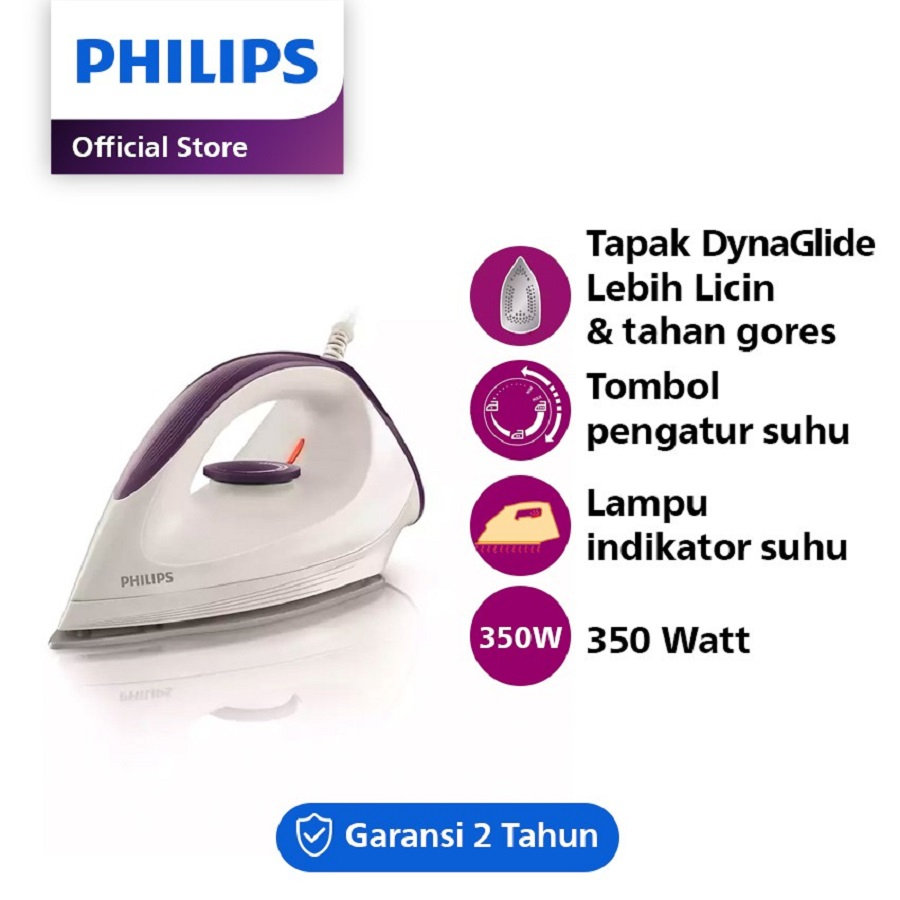 Setrika Philips GC 160/27 Dry Iron Keramik Anti Gores