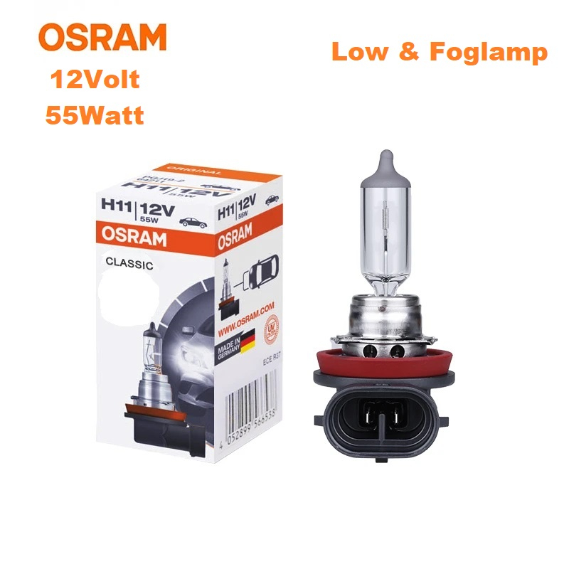 Lampu Foglamp Halogen Osram H11 Lampu Dekat Mobil Osram H11 12V 55W Asli