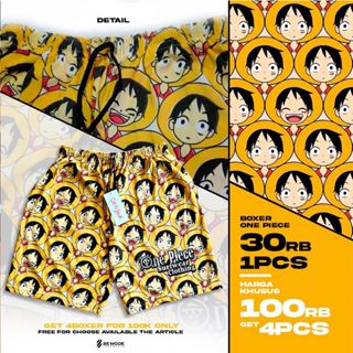 KHUSUS GROSIR Celana Pendek Boxser katun grosir murah Kolor anime cotton cvc special edition one piece