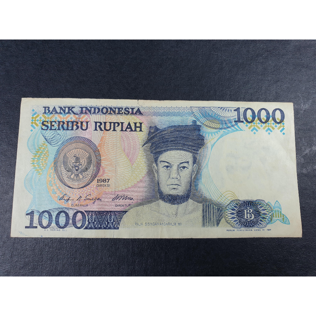 Uang Kuno Indonesia 1000 Rupiah Tahun 1987 F