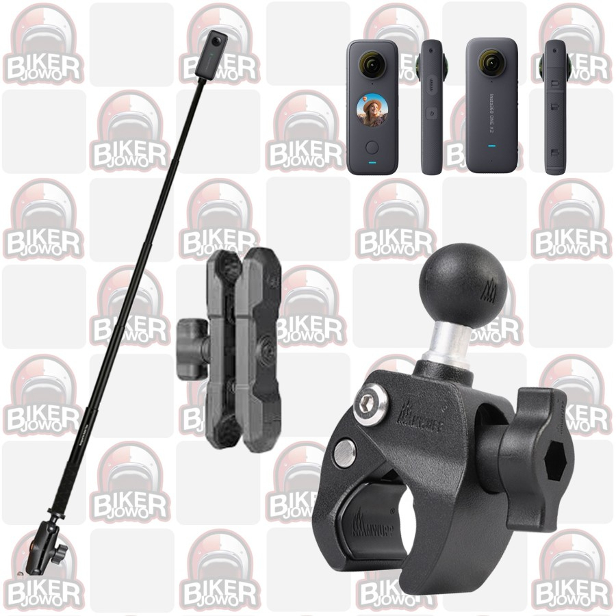 Bracket Motor Insta 360 Motorcyle Holder Tongsis Clamp insta360 Axis