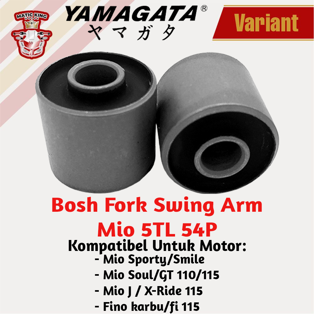 Bosh karet engine mounting arm sasis fork assy Yamaha Mio Sporty Smile soul J Fino X Ride GT Nouvo 110 115 Yamagata