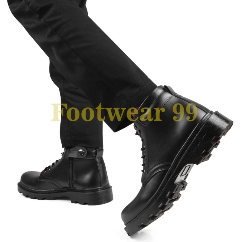 sepatu pdh pria tali resleting kerja dinas security,tni,polri pentopel pormal