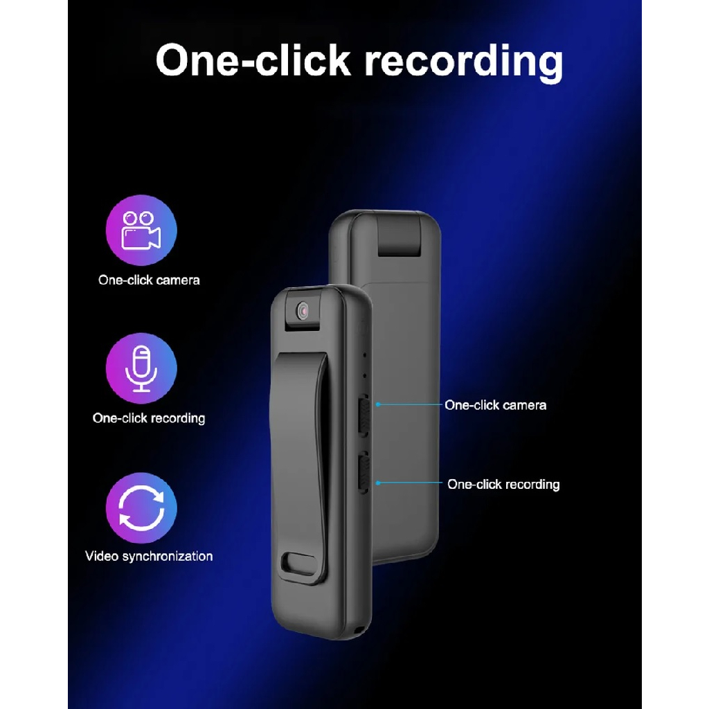 MROBO D3 16GB - Portable Voice Video Recorder - Rotating Camera Lens