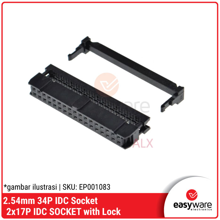 34P IDC SOCKET 2x17P IDC SOCKET FEMALE 34 PIN IDC KONEKTOR SOKET IDC FC-34P