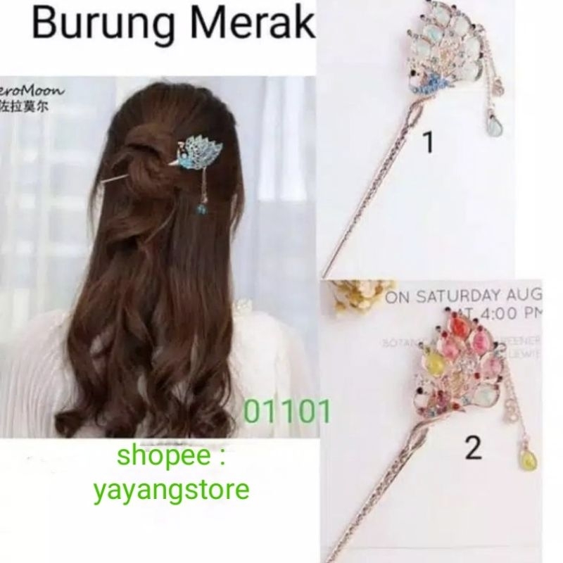 Tusuk Konde / Tusuk Sanggul / Hair Stick Merak