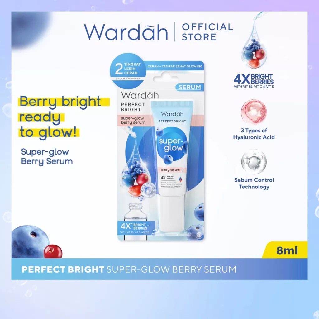 Wardah Perfect Bright Super-Glow Berry Serum 8 ml